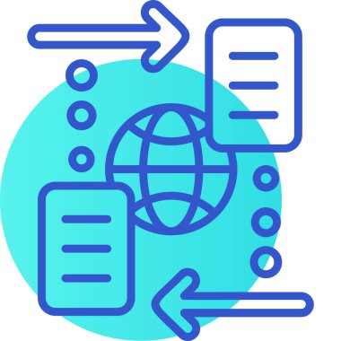 belge dosya simgesi, vektör illüstrasyonu