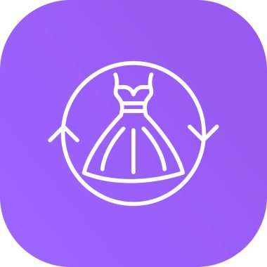 vektör moda elbisesi modern simge