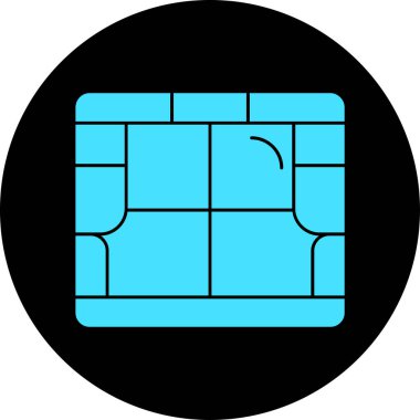 Soyut arkaplanda kredi kartı simgesi izole edildi