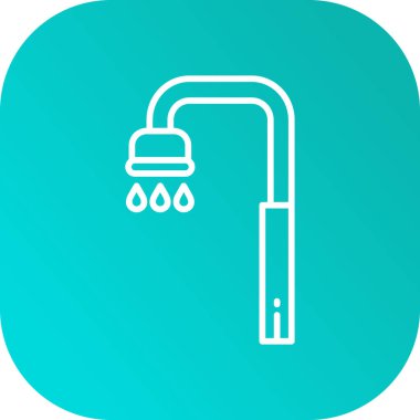 Soyut arkaplanda izole edilmiş su simgesi