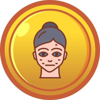 Yuvarlak parası olan kadın