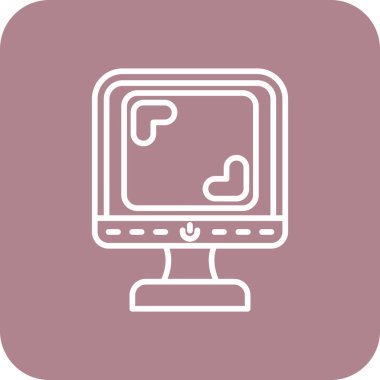 bilgisayar simgesi vektör illüstrasyonu