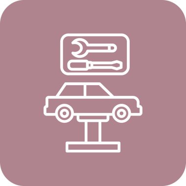 araba simgesi vektör illüstrasyonu