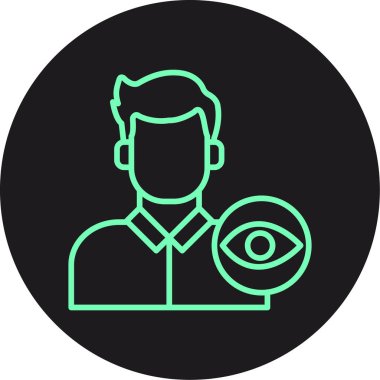 Göz simgesi vektör illüstrasyonu