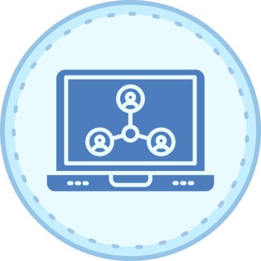 şebeke. Web simgesi basit illüstrasyon