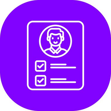 Elinde pano olan bir adamın vektör çizimi