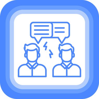 Sohbet simgesinin vektör illüstrasyonu