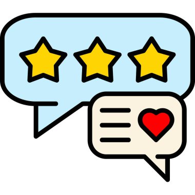 Geri bildirim değerlendirme derecelendirme simgesi