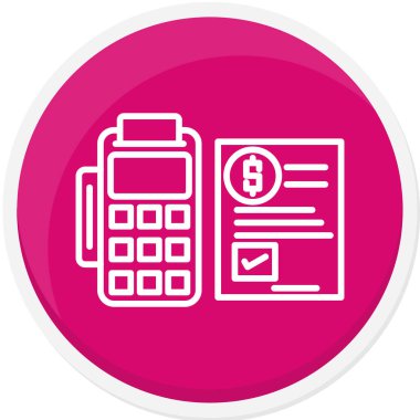 pos terminal ve kredi kartı vektör çizimi.