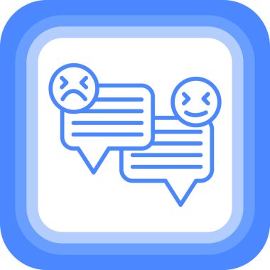 Konuş. Web simgesi basit illüstrasyon