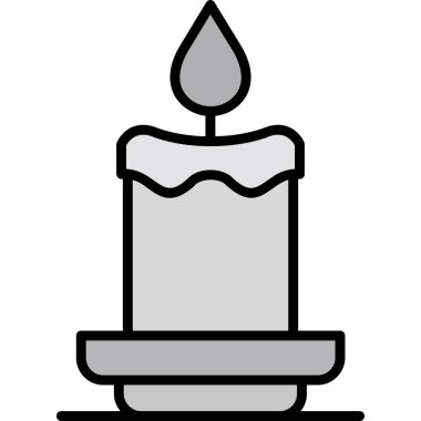 Mum simgesi vektör illüstrasyonu