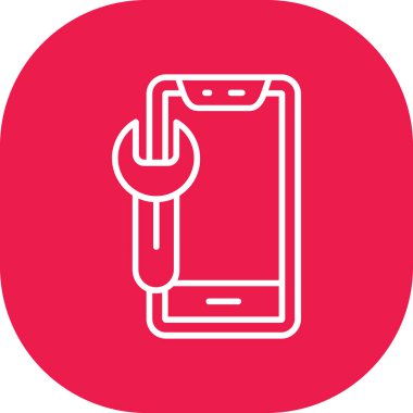 akıllı telefon simgesi vektör illüstrasyonu