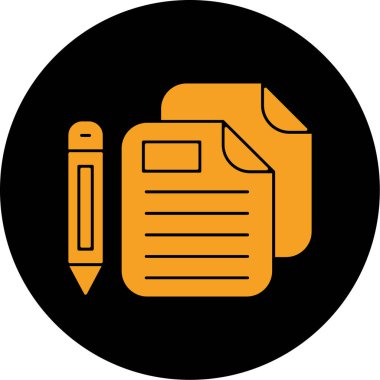 Belge simgesinin vektör illüstrasyonu