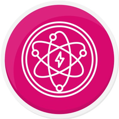 atom simgesi, modern basit illüstrasyon tasarımı