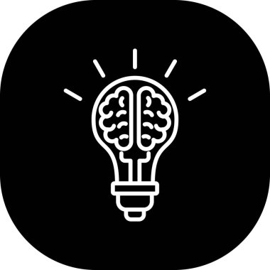 Ampul simgesinin vektör illüstrasyonu