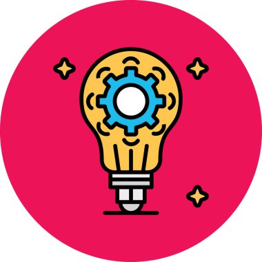 Ampul Simgesi, Vektör illüstrasyonu