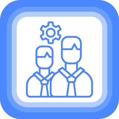 İş. Web simgesi basit illüstrasyon