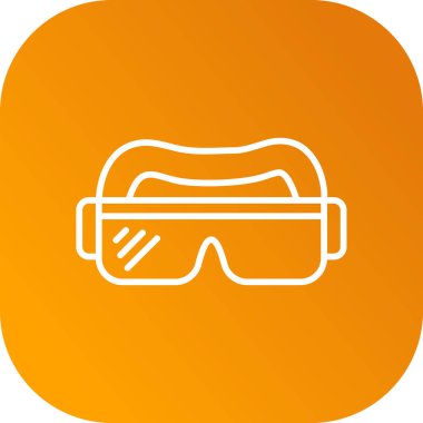 Modern b 'nin vektör illüstrasyonunda gözlük simgesi yok