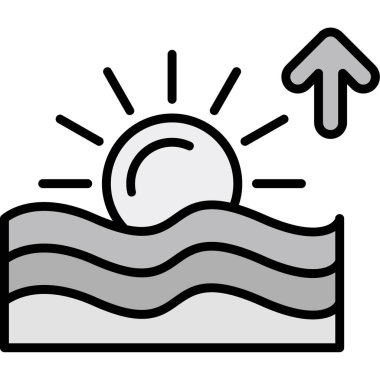 Su. Web simgesi basit illüstrasyon