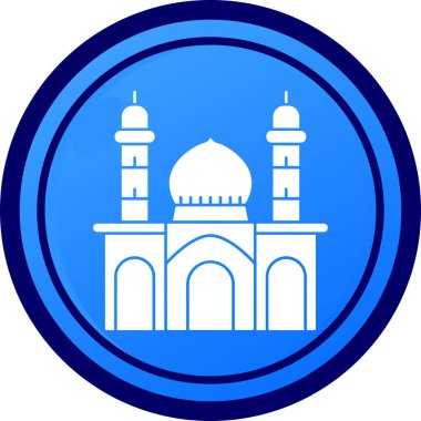 Cami simgesinin vektör illüstrasyonu