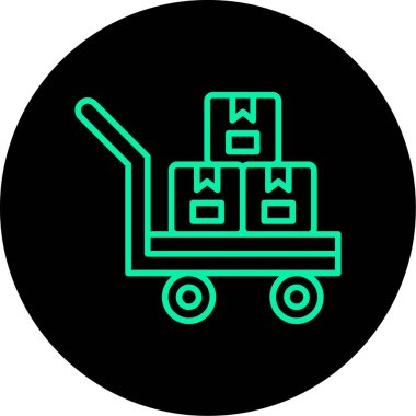 Sepet ikonu vektör illüstrasyonu