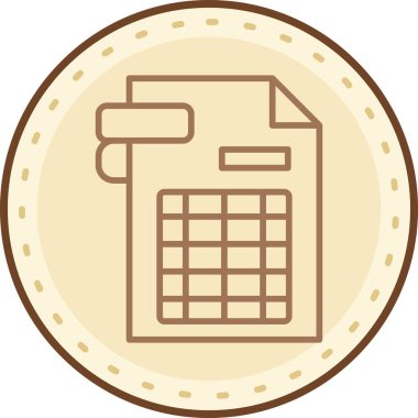 Modern simgenin vektör illüstrasyonu