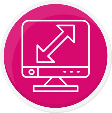 bilgisayar simgesi vektör illüstrasyonu