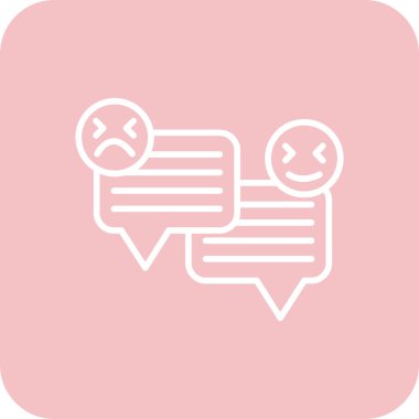 Kabarcık simgesinin vektör illüstrasyonu