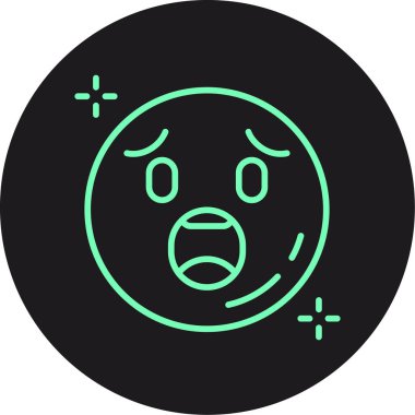 Üzgün yüz simgesi simgesi biçimi