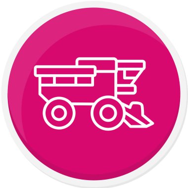 Bir çiftlik simgesinin vektör illüstrasyonu