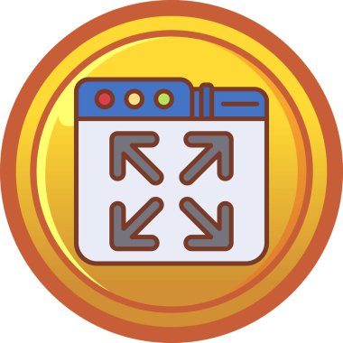 Para için. Web simgesi basit illüstrasyon