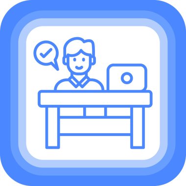 çevrimiçi eğitim web simgesi vektör illüstrasyonu