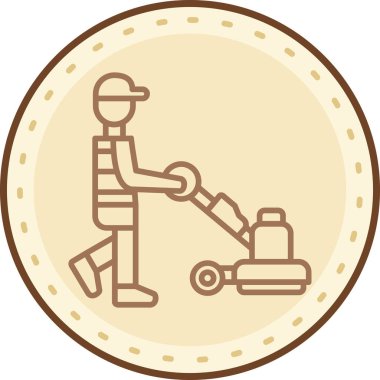 çiftçi ikonu vektör illüstrasyonu