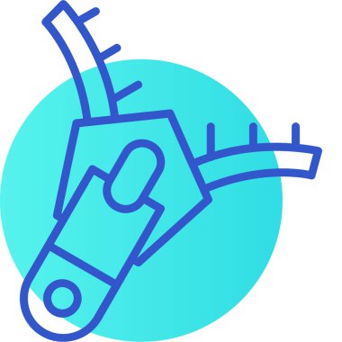 Modern gaz ikonunun vektör illüstrasyonu