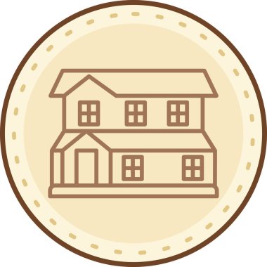 Bir evin vektör simgesi