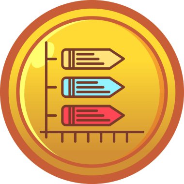 cetvel simgesi çizimi