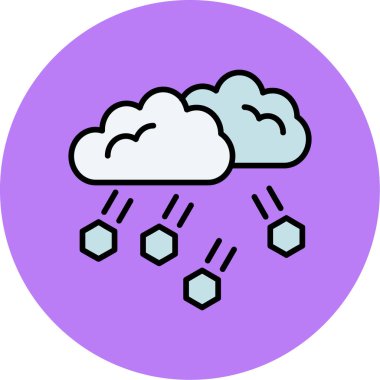 Bulut. Web simgesi basit illüstrasyon