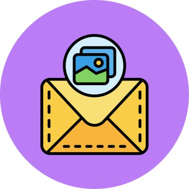 Harf vektör simgesi olan zarf