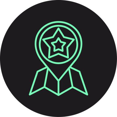 Vektör yıldız simgesini işaret simge vektör çizim kişisel ve ticari kullanım için..