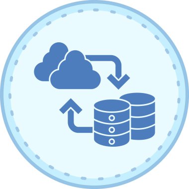 Sunucu. Web simgesi basit illüstrasyon