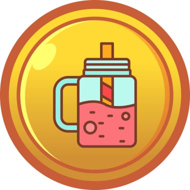 İç bakalım. Web simgesi basit illüstrasyon