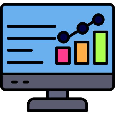 Bilgisayar. Web simgesi basit illüstrasyon