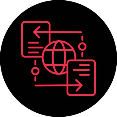 İş ve vektör illüstrasyonu için web simgesi