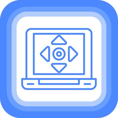 Bilgisayar simgesinin vektör illüstrasyonu