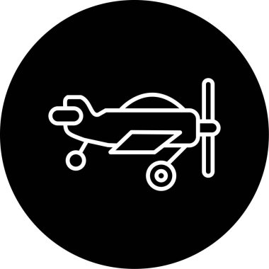 Benzersiz uçak vektör simgesi