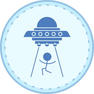 Uzay simgesi vektör illüstrasyonu