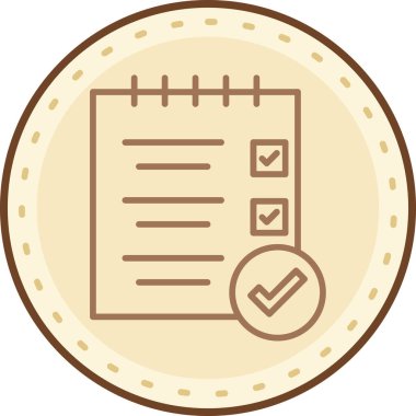 Bir işaretleme simgesinin vektör illüstrasyonu