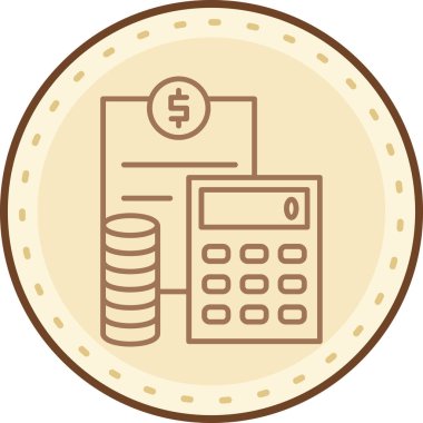 Para için. Web simgesi basit illüstrasyon