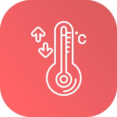 termometre simgesi vektör çizimi, vektör