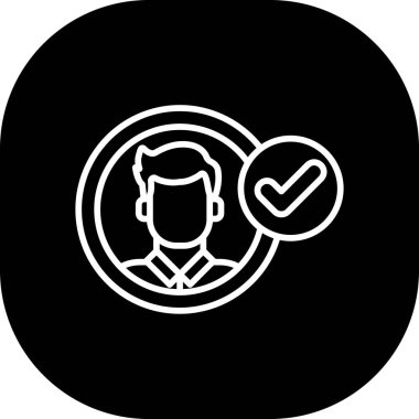 vektör avatar simgesi, illüstrasyon